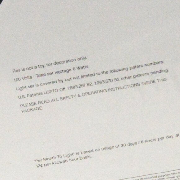 Celebrations Platinum LED 50 Indoor/Outdoor Warm White C6 Light String - Picture 3 of 4